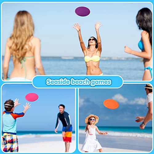 12 Pack Soft Silicone Flying Discs For Kids 7 Inch Colorful Disk Flyer Rubber Throwing Disc For Kindergarten Teaching Outdoor Lawn Game #TOP5
