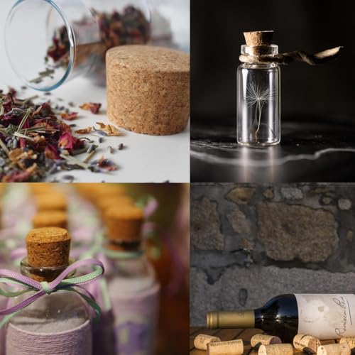 Natürliche Weichholzkorken,30 Stück Korken Flaschenkorken,6 Größen Korkstopfen Konisch,Weicher Weinkorkenverschluss Korkstopfen Kegelförmiger für Glasflasche Weinflaschen DIY Handwerk Basteln