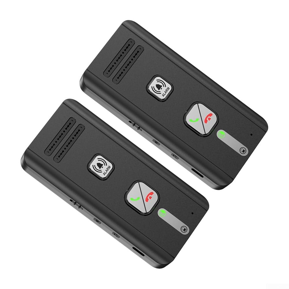 Intercomunicador inalámbrico dúplex completo para uso doméstico con respuesta automática de llamadas, sistema de voz bidireccional de larga distancia para monitoreo de ancianos, recargable 1000 mAh