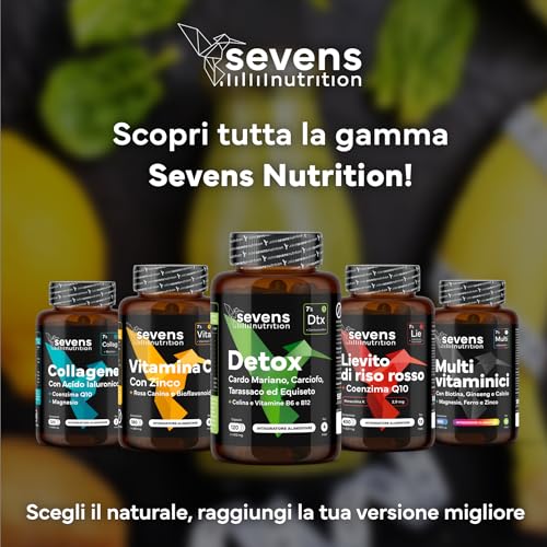 Cardo Mariano, Tarassaco E Carciofo - Detox Per Fegato E Intestino - 120 Capsule - 80% Silimarina Per La Normale Funzione Epatica - Cardo Mariano Fegato Ad Alto Dosaggio - Qualità Superiore - 9