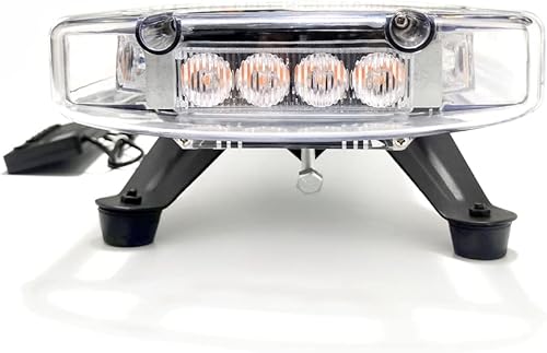 Miniatura 5 de Kit de luces estroboscópicas universales de 12 V-24 V, 44 pulgadas, 88 luces LED ámbar y blancas, barra de luz de emergencia, barra de luz de