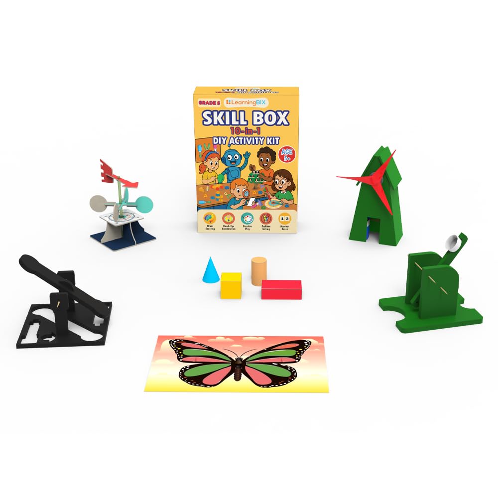 Buy LearningBIX Skill Box 10-in-1 Activity Kit for Kids | DIY STEM