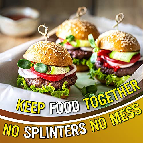 200Pcs Bamboo Cocktail Picks 6 Inch, Handmade Sticks Cocktail Skewers, Cocktail Picks Fruit Toothpick For Appetizers, Fancy Toothpicks For Events And Parties #TOP3