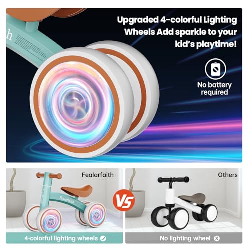 Baby Balance Bike with 4 LED Wheels