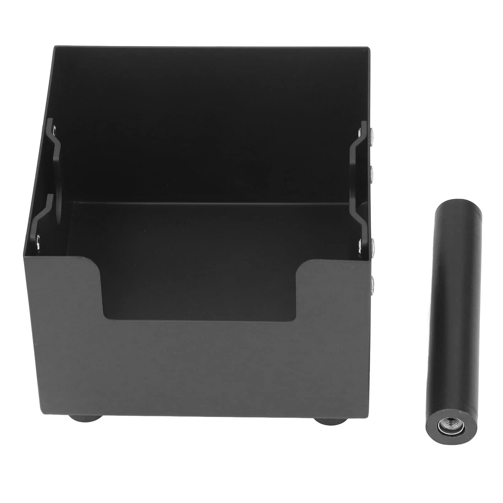 Tyenaza Coffee Knock Box, Espresso Ground Waste Bin Container Seau à déchets de Bureau en Acier Inoxydable Knocking Residue Box pour Machine à café