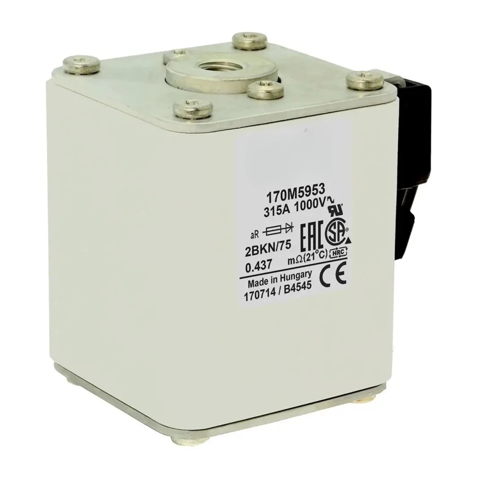 Fusible 170M5923 haute capacité avec contact à couteau pour armoire