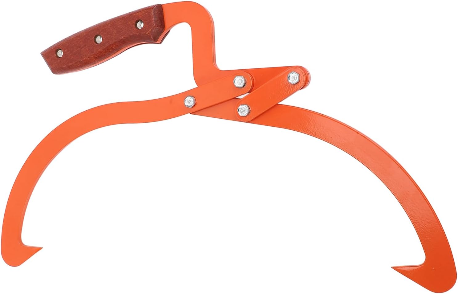 GLOGLOW 2 Claw Log Grapple, Steel Material, Heavy Duty Logging Tongs, Maximum Opening 13.8in, Ideal Tool for Moving Wood and Trees