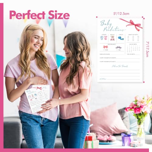 Image of Baby Predictions and Advice Cards, 55PCS Double-Sided Cards
