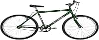 Bicicleta de Passeio Ultra Bikes Esporte Aro 26 Reforçada Freio V-Brake Sem Marcha Verde
