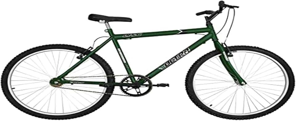 Bicicleta de Passeio Ultra Bikes Esporte Aro 26 Reforçada Freio V-Brake Sem Marcha Verde