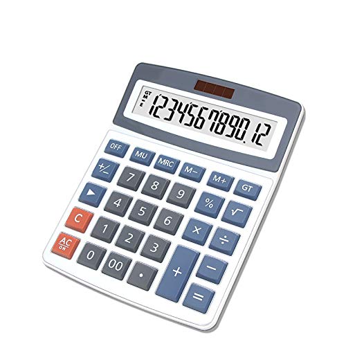 LALB Desktop Large-Screen Display Calculator, Solar Dual Power Supply Computer OS4M