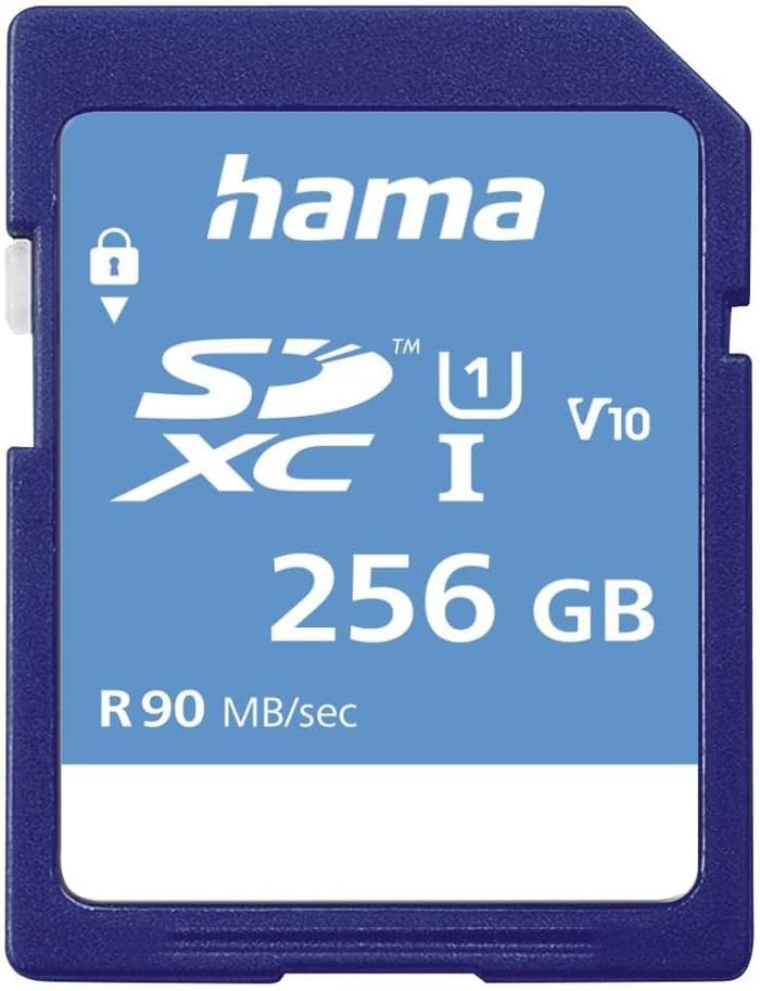 Hama 00123997 SDXC 256 GB UHS-I Class1 C10 533X/ 80MB/S Incredibly Fast Memory Card