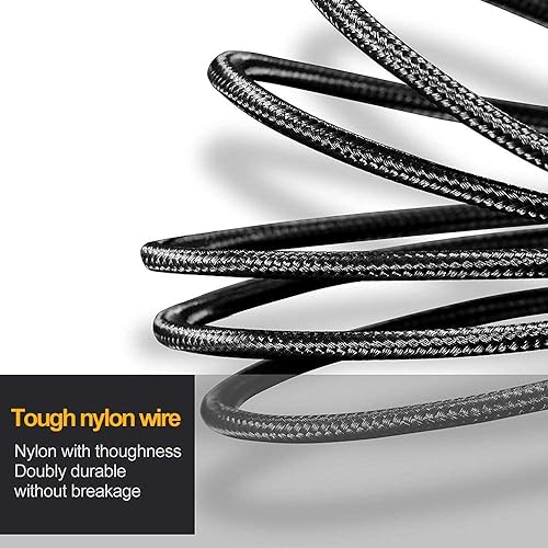 Image of 3 in 1 Blazing Fast Charging Cable | 3A Nylon Cable with Type-C & Micro USB | 1M | Compatible with Samsung, OnePlus, Vivo, Oppo, Xiaomi, iPhone, iPad Pro, Laptop & Car Charging