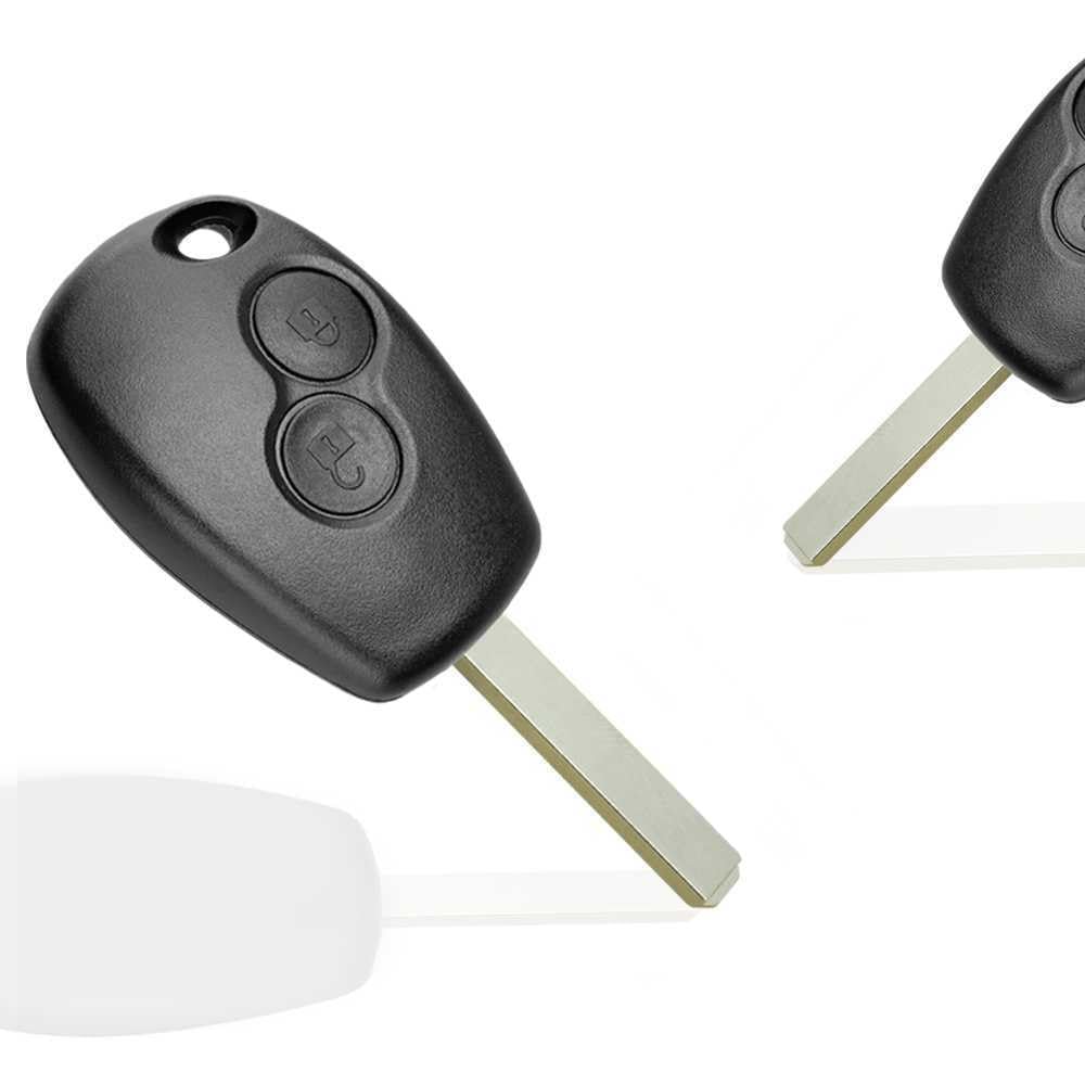 car passion Compatibile con Cover Chiave Guscio Telecomando 2 Tasti Renault Clio Twingo Megane Laguna Kangoo