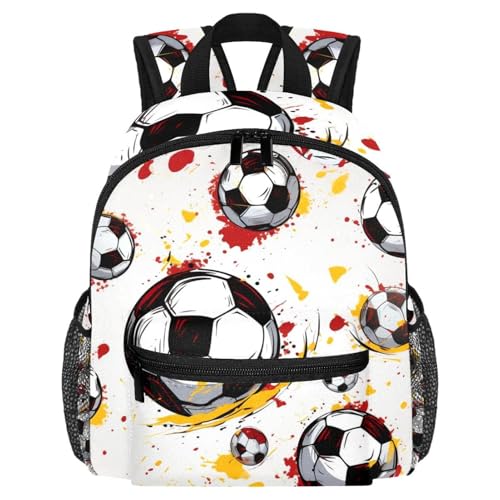 Sac à dos football enfants pour l'école maternelle multicolore 30 cm
