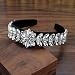 Produktbild AB Gold Kristall Strass Hochzeit Stirnbänder Diamante Blumen Haarband für Frauen Mode Haarschmuck Party silver