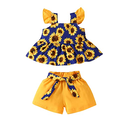 Tenue d'été fille pour le parc t-shirt volant et robe short