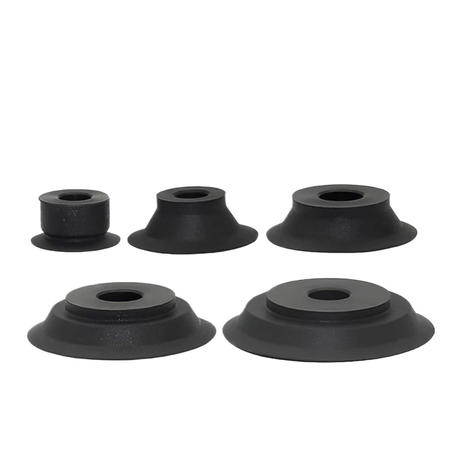 ZP2-02/04/06/08/10/15MU ZP2-B10/15/20/25/30MT Single Layer Mini Vacuum Sucker Suction Cup 5Pcs(ZP2-B02MU,White)