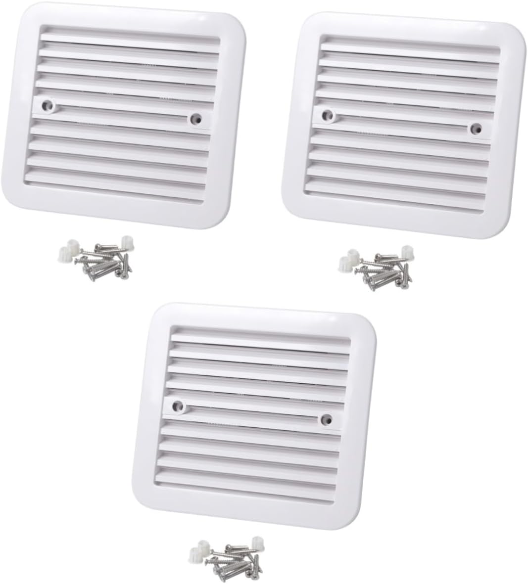 FAVOMOTO 3pcs Rv Exhaust Fan Ultra-quiet Bathroom Ventilation Fan for Rvs Compact Design Material for Garage and Bathroom Venting Needs