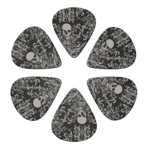 FUCVNPZ Lot de 6 médiators en celluloïd pour guitare acoustique, électrique, basse ou ukulélé Noir - Les Beatles, Paul McCartney, John Lennon, RIngo Starr, George Harrison FUCVNPZ Lot de 6 médiators en celluloïd pour guitare acoustique, électrique, basse ou ukulélé Noir – Image 3