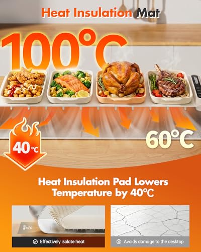 Image of Warming Mat for Food Extra Long 43 inchx12 inch 600W Food Warming Mat Heat Resistant Pad,Chafing Dishes for Buffet 6 Temp 12 Hours,Child Lock,Food Warmers for Parties Buffet for Catering Gatherings