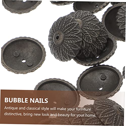 Housoutil 50Pcs Flower Spacer Nail Nail Embellishments Thumb Tacks Decorative Rivet+Furniture Upholstery Studs Fastener Washer Furniture Hardware Upholstery Nails Washer Furniture Pin Washer #TOP7
