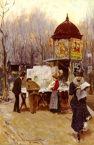 Posters et art pour décoration chambre inspirés du charme de Paris rétro 60x90cm
