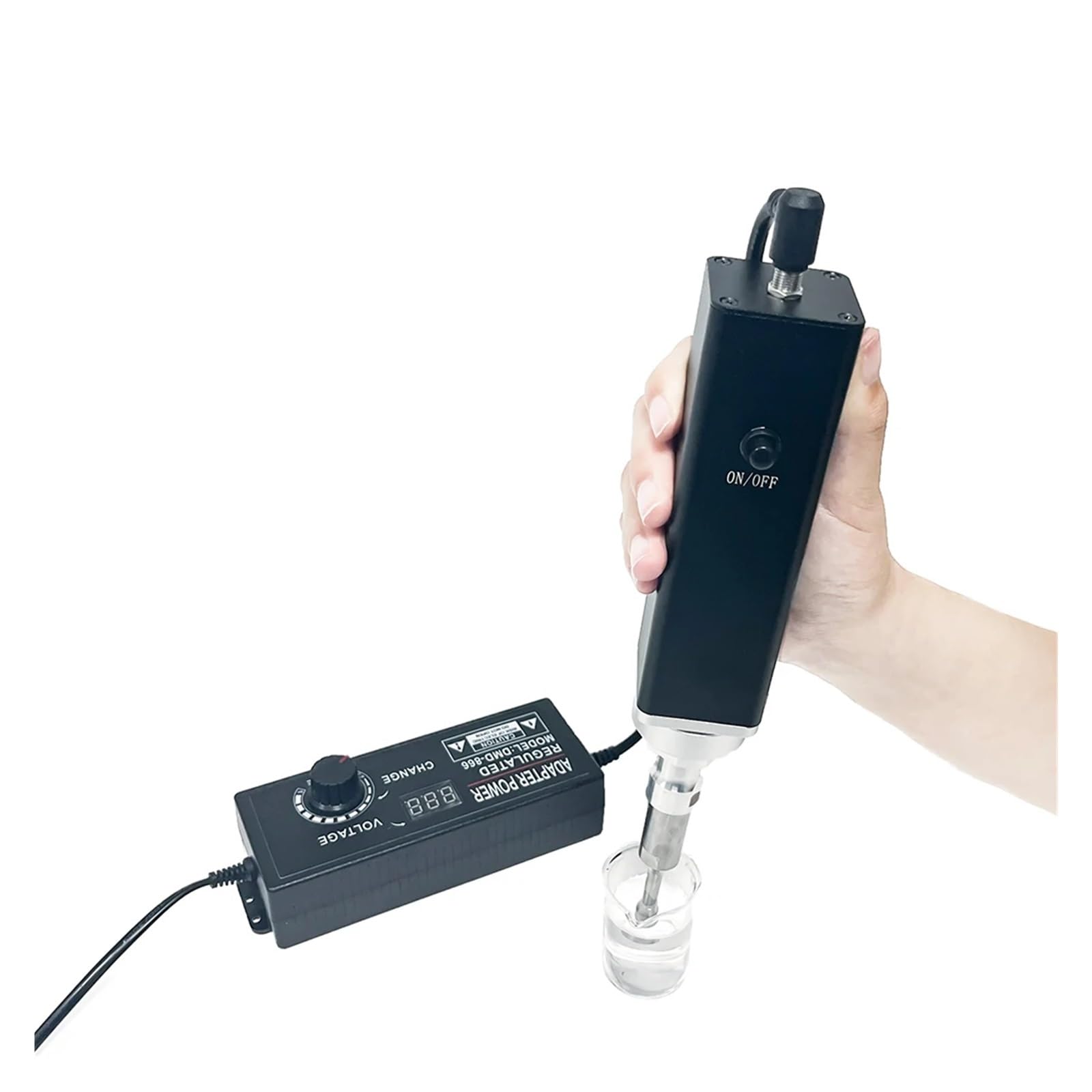 Mini Tragbare Handheld Ultraschall Zelle Mühle Labor Dispersion Homogenisator Für den Heimwerkergebrauch(Transparent,8mm)