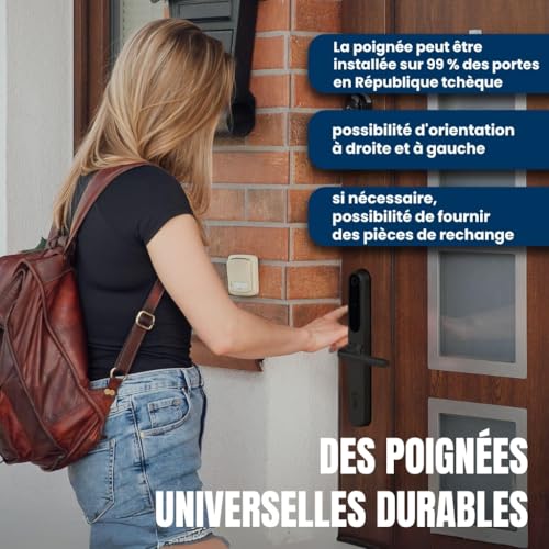 Serrure de porte intelligente TTlock à triple accès par empreinte code et mobile - 5