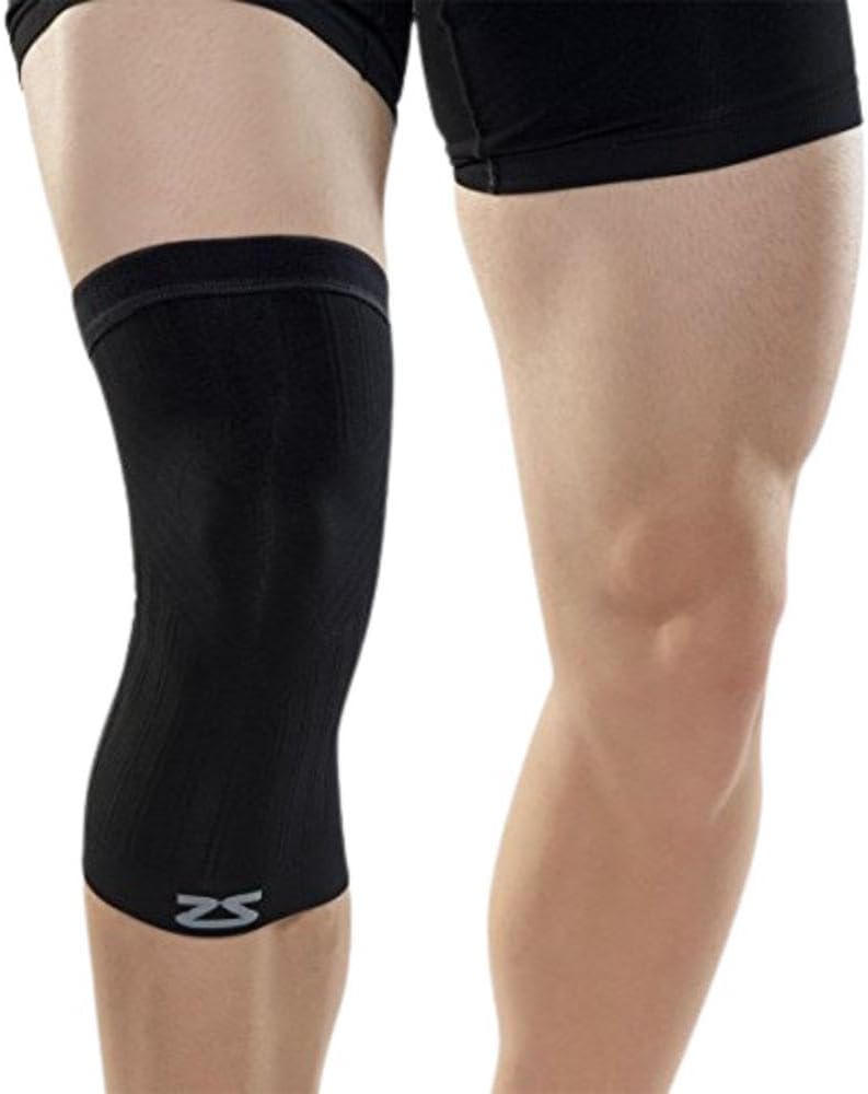 Zensah Unisex's Compression Knee Sleeve-Black, Small/Medium