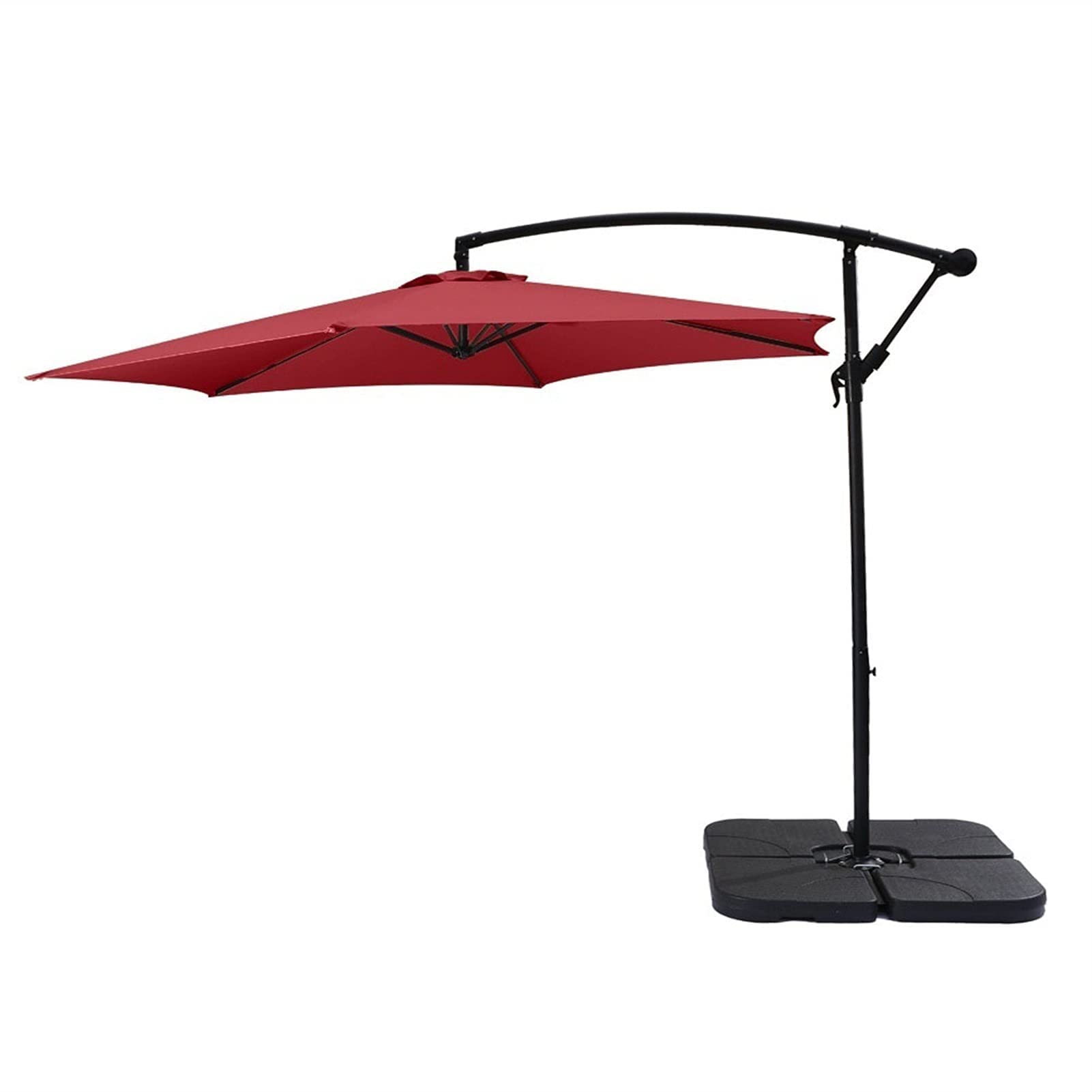 WYRMB Sombrilla para Patio, Sombrilla Redonda para Patio de 10 pies, Sombrilla Plegable Impermeable, Sombrillas para jardín, Playa, Muebles de Sombra para Exteriores, Sombrilla para Exteriores