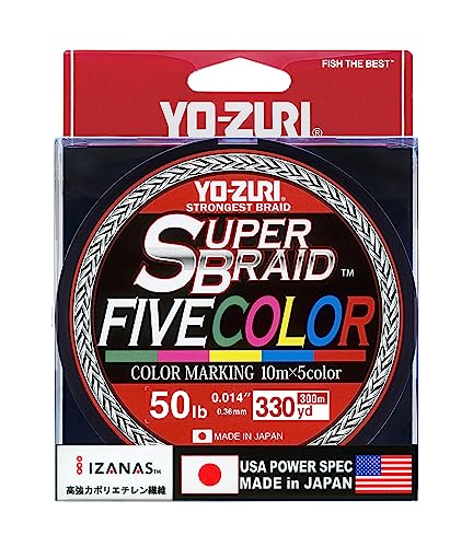 Super Braid 50LB 5 Color 330YD