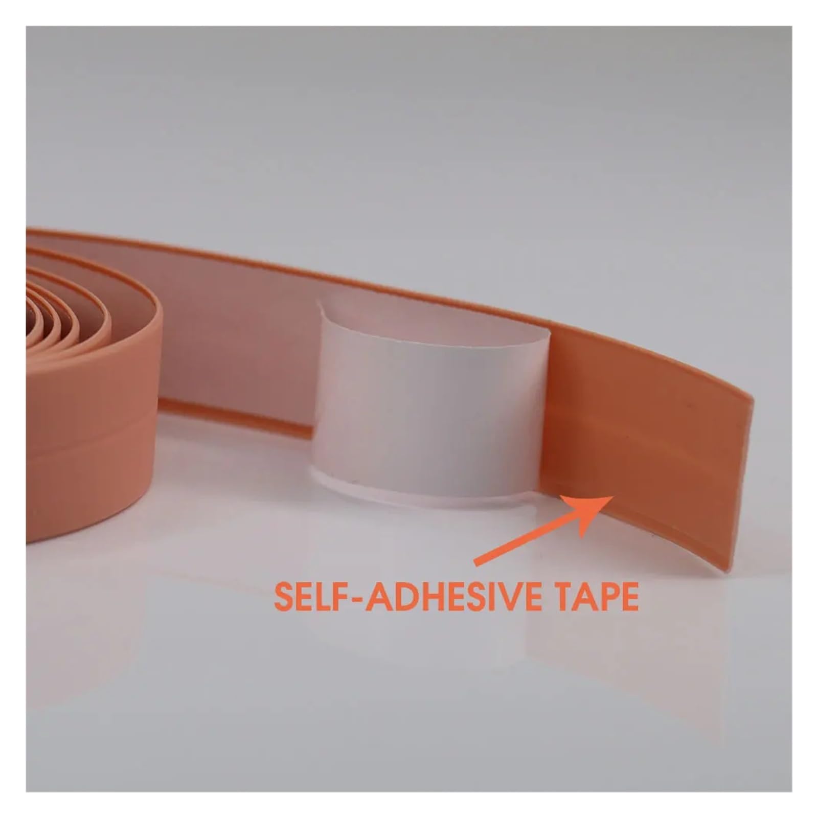 Nastro sigillante, Nastro Autoadesivo in PVC da 2 Rotoli for Adesivo Parete for Bagno di casa Bordo lavandino WC(Gray,3.2Mx36mm)
