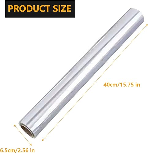 Miniatura 7 de CATCYLUIS Rollo de celofán transparente  100 pies de largo x 16 pulgadas de ancho  Rollo de 3 mil de grosor  Rollo de celofán para regalos, cestas,