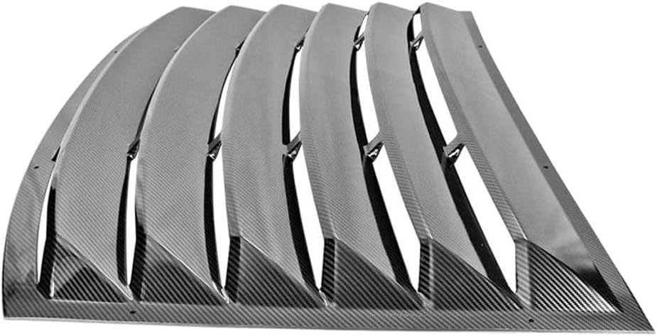 Carbon Fiber Print Rear Window Louver Sun Shade Cover ABS Plastic for Chevy for Camaro 2010-2015 1pc Painted -WDLR-CC10