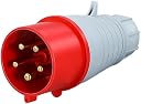 DECENT AIR SYSTEM® Industrial Plug Connector 32AMP 5 Pin 3 Phase Plug AC380V‑415V 3P+N+E Power Plug Waterproof Electrical Plug Socket Adapter Dust Proof Explosion Proof for Indoor Outdoor 2 Pair gallery image