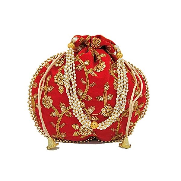 Yaayi Velvet Potli Bags for Girls Stylish Latest, Ladies Purse, Handbag, Clutch for Women