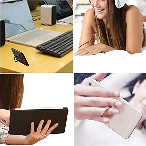 Image of KolorFish Transparent Phone Ring Stand Holder Mobile Phone Ring Holder Finger Grip 360 Degree Rotation (Transparent Square)