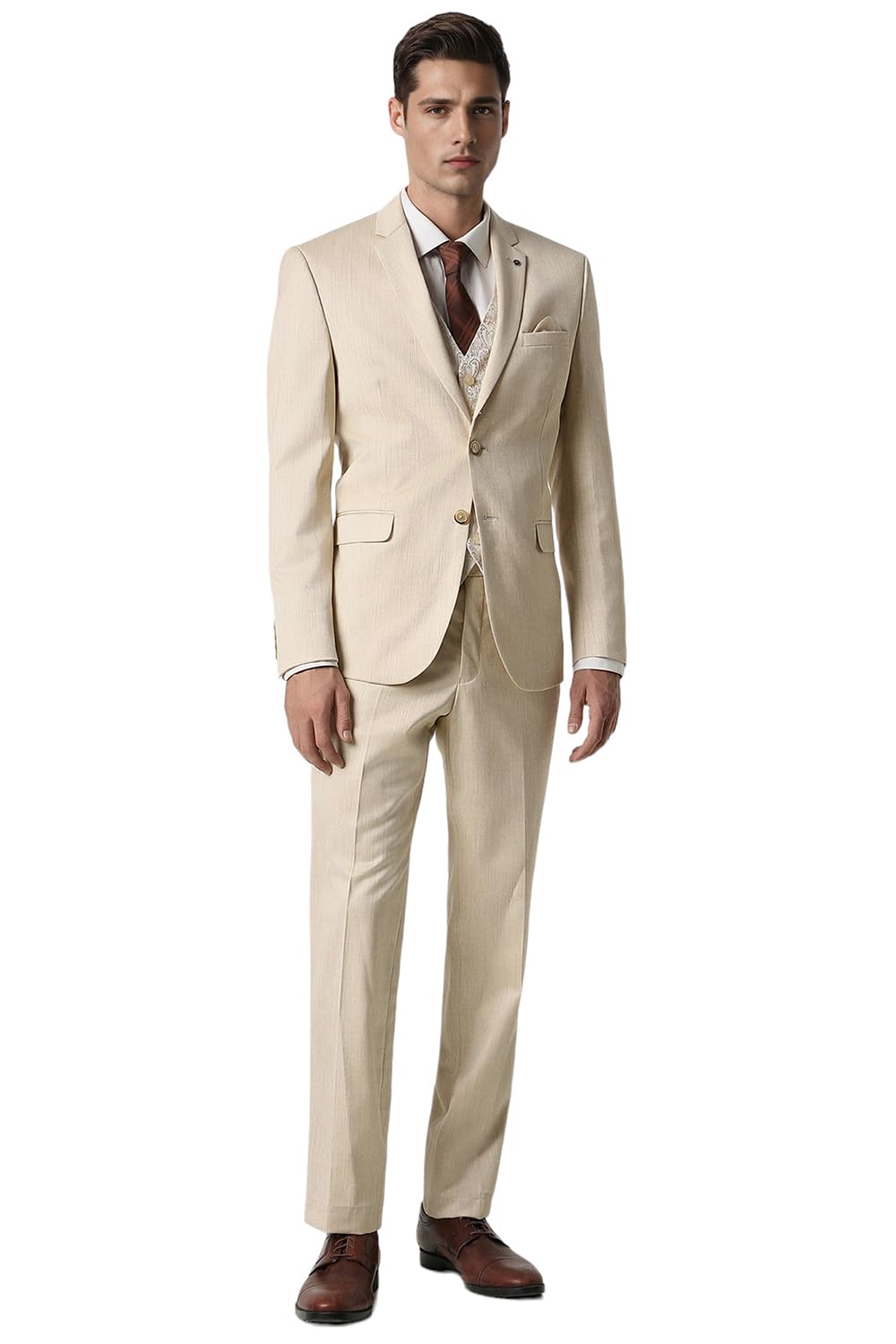 van heusen Men's Polyester Blend Three Piece Suit-Dress Set-picture-18