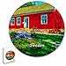 Svezia Skansen Stoccolma Puzzle 195 pezzi animali di forma rotonda in legno per bambini puzzle per adulti souvenir regalo 16,5 × 16,5 pollici