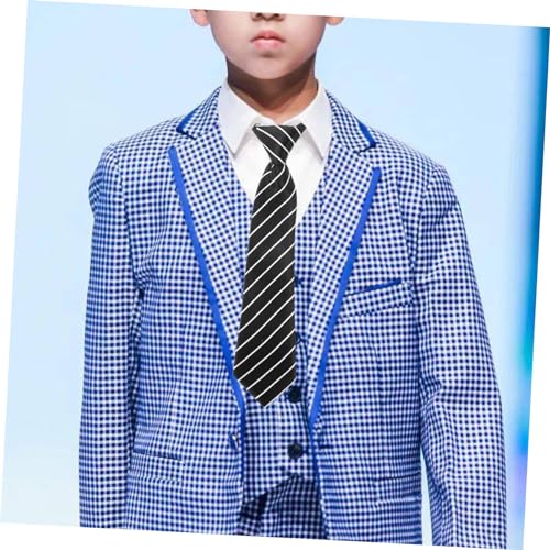 Boys Necktie Stylish Costume Accessory for Dress Up Parties Performances Durable Skin Friendly for School Uniforms Special Occasions4