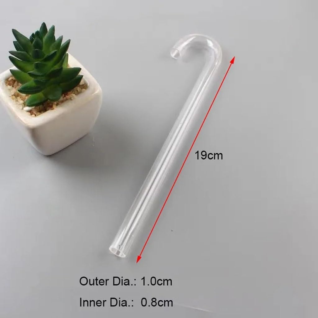 1pcs 8mm Acrylic Aquarium Connector Straight U Shape Tube Elbow Fish Tank Air Pump Air Tube Filter Connecting Accessories(25cm)
