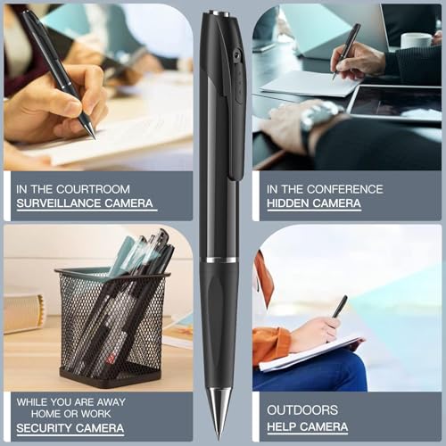 Image of DEATTI1080P Body Camera Pen [Upgraded 2024] - Body Cam with HD Video or Picture Taking, SD Card Storage, and Manual Control for Privacy Compliance (DECM8)