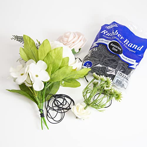 Bazic Black Color Rubber Bands 2 Oz./ 56.70 G Assorted Sizes, Made In Usa Elastic Bands For Bank Bills Money Dollars File Folders, 1-Pack #TOP6