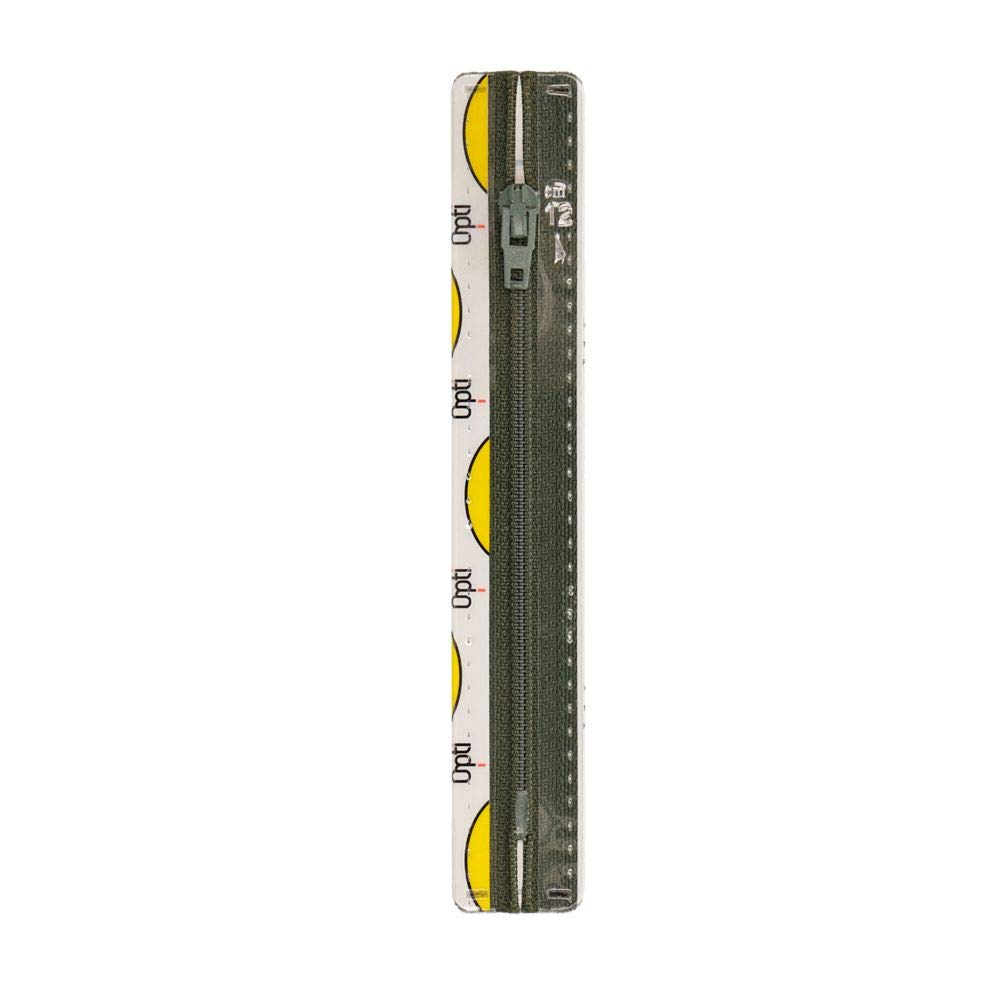 Opti Zip Fastening, 100% Polyester, 05790 Green, 12cm