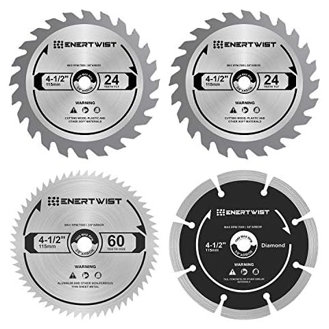 ENERTWIST 4-1/2 Inch Circular Saw Blade Set Cover