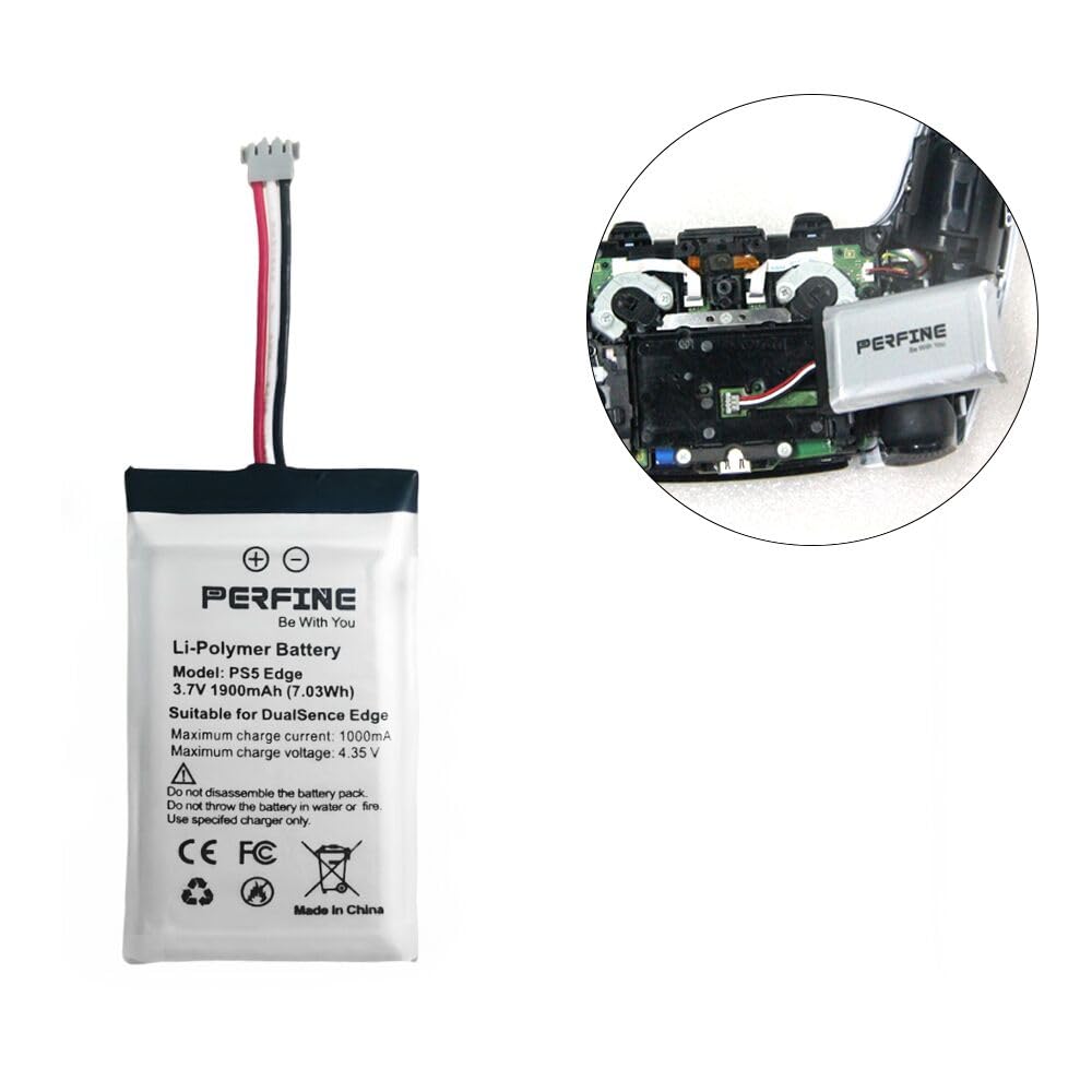 Batería para mando de juego PS5 Edge, BAGP1001, batería de repuesto para Sony Play Station 5 DualSense Edge, 1800 mAh