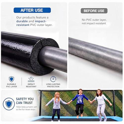 4 Pack Jumbo Pool Foam Noodles Pre Slit, Black, 48 x 3.26 Inch by Klyyo Clyro - Used condition - Image 4
