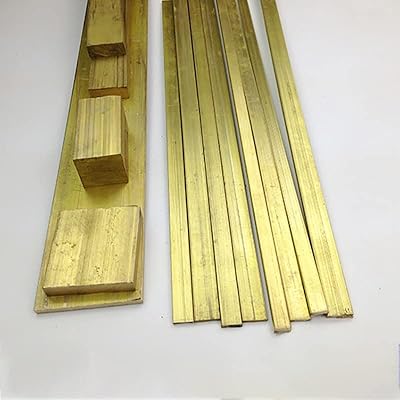GatherTOOL 1PC Length 500mm Brass Row Plate Brass Strip H59 Brass Bar Thickness 3mm~10mm (Specification : 3x30x500mm 1pc)