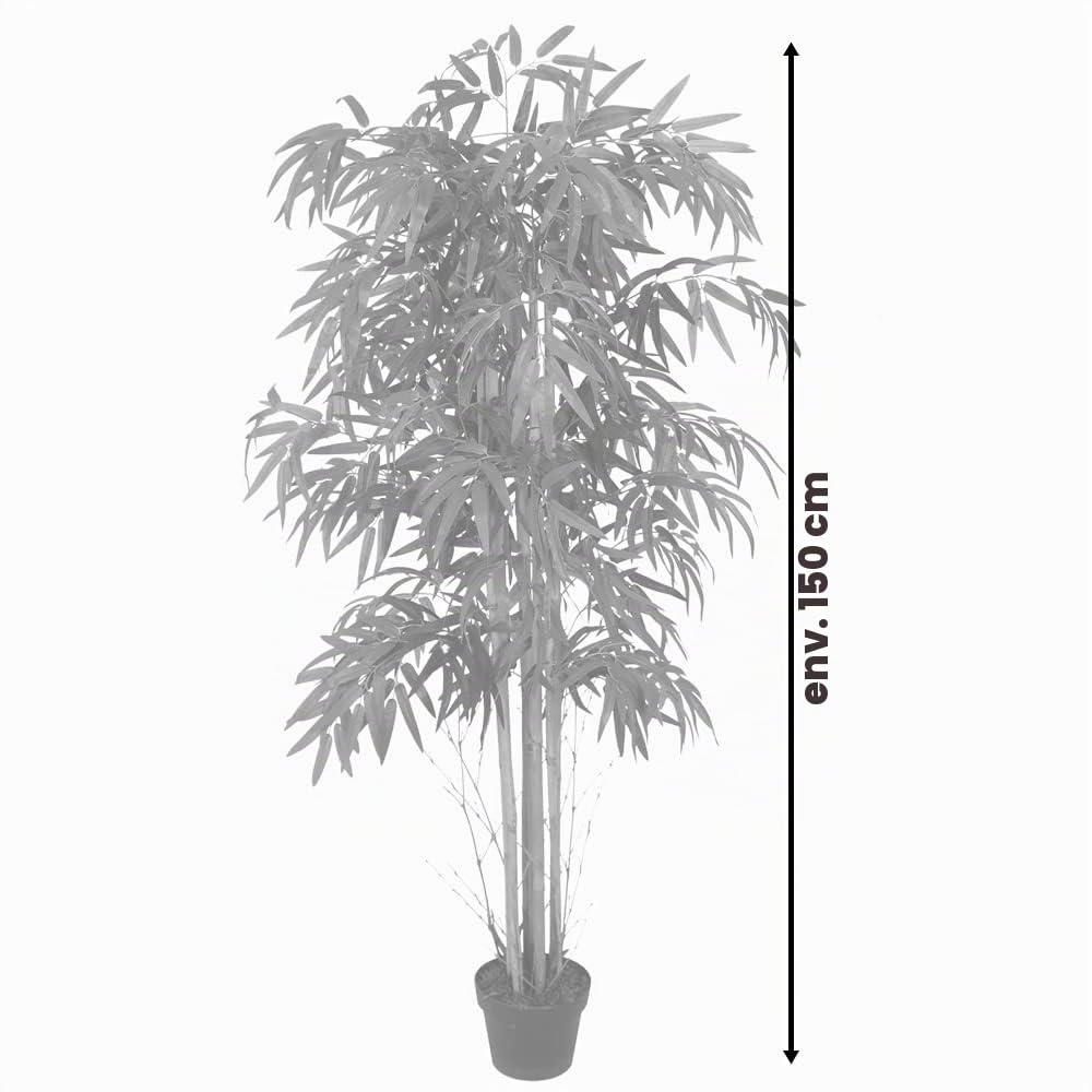 Bambou Plante Artificielle Artificiel Plastique 150cm Decovego